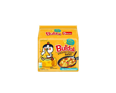 Samyang Buldak Cheese Ramen Noodles 5 Pack - Indian Spices